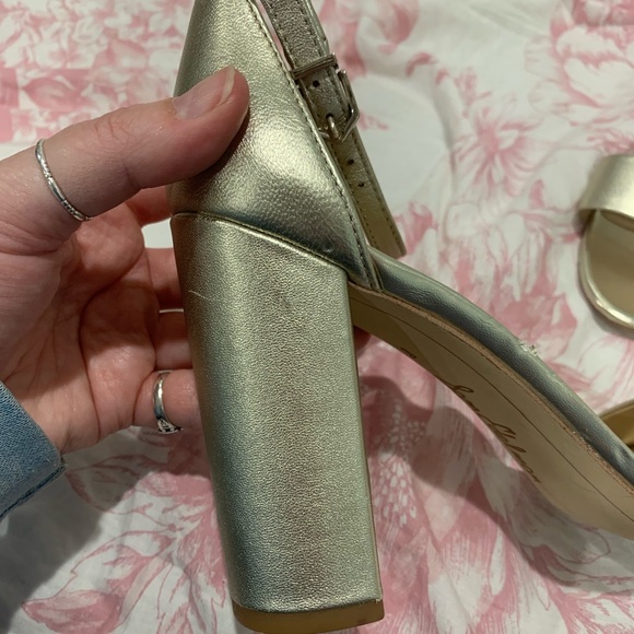 Sam Edelman Gold Heels - Picture 3 of 8